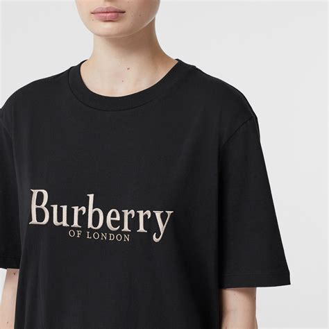 burberry embroidered archive logo t-shirt|Burberry logo print t shirt.